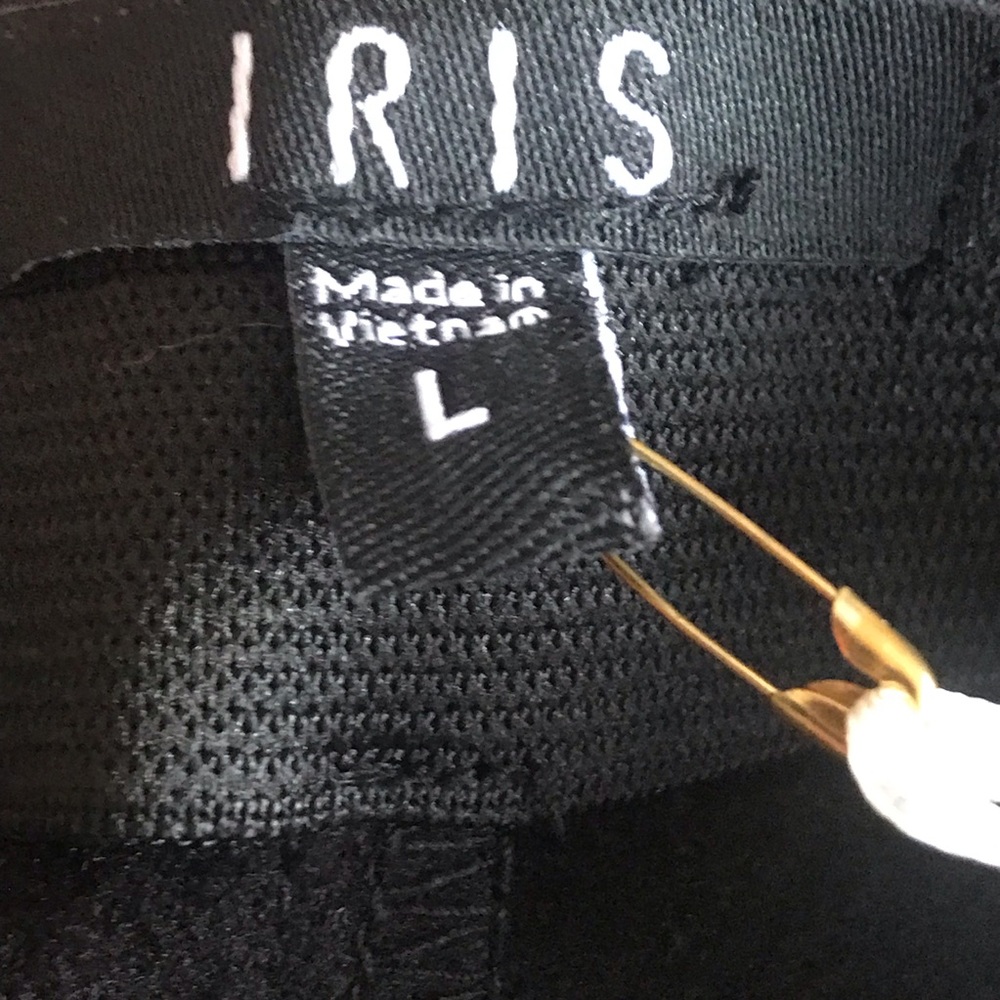 Iris Basic Black Vegan Leather Legging Pants Large - image 3